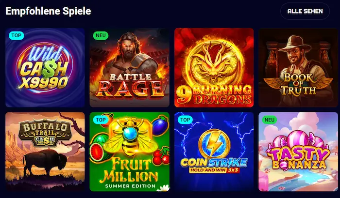 Spinjo Casino spiele