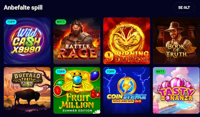 Spinjo Casino spill